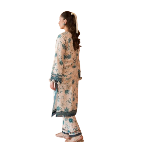 Jade by Firdous - 3-Piece Linen Suit with Embroidery