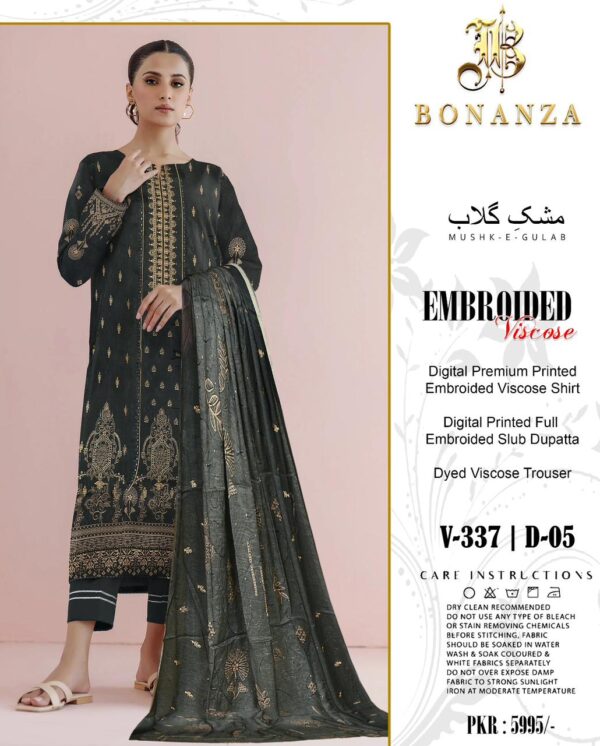 BONANZA Winter Collection - 3pc Printed Viscose Set