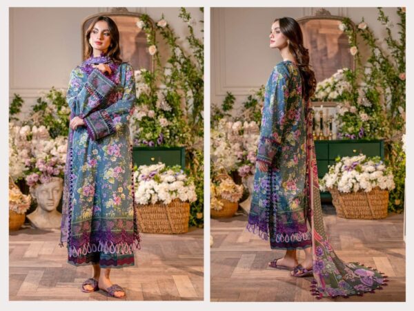 Jade by Firdous - 3-Piece Linen Suit with Embroidery