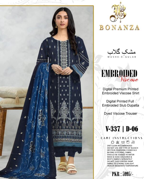 BONANZA Winter Collection - 3pc Printed Viscose Set