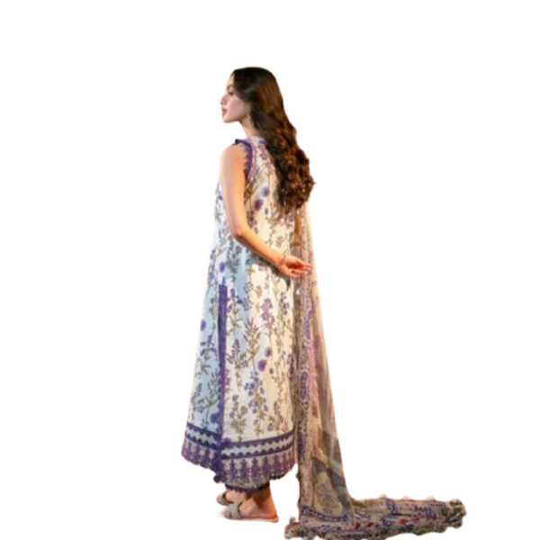 Jade by Firdous - 3-Piece Linen Suit with Embroidery